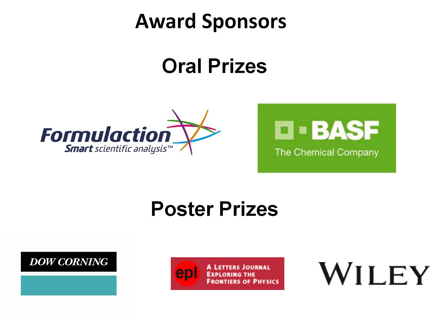 Award sponsors